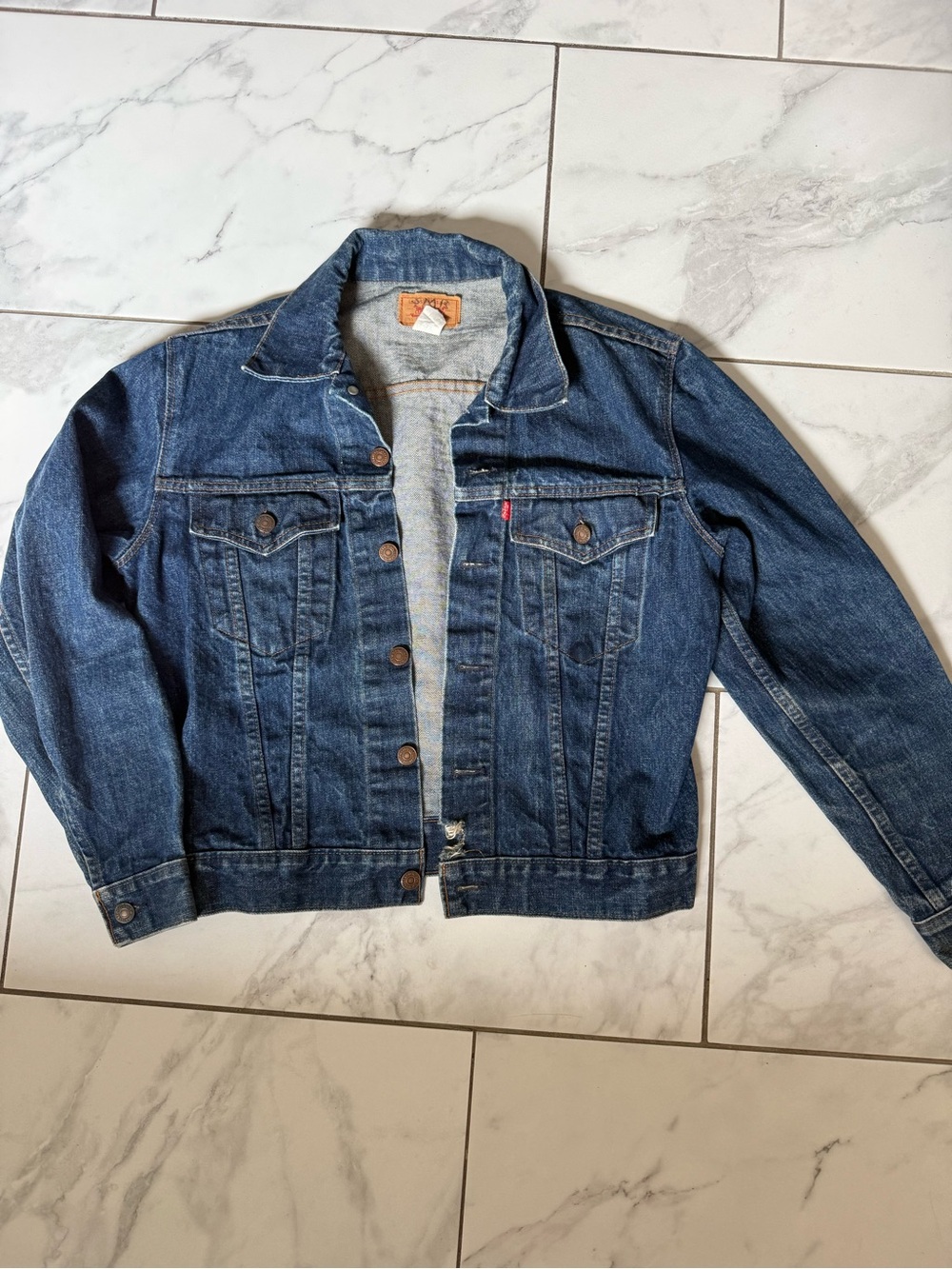 Vintage 80s Levi’s 75506-0217 Type 3 Trucker Denim Jacket Made Canada Sz 40